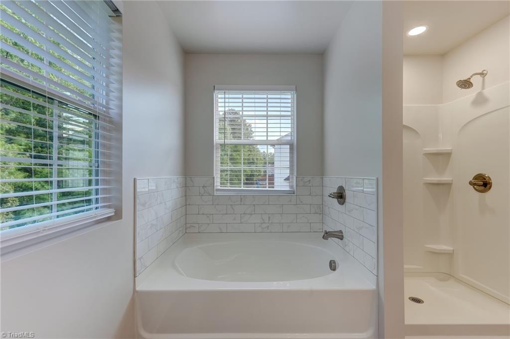 Primary bath tub and shower